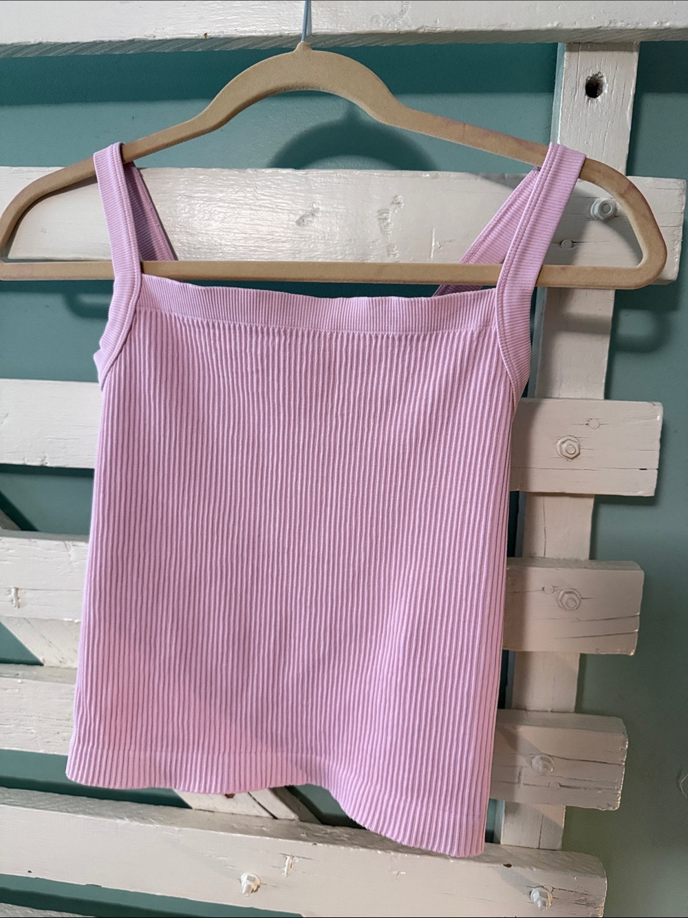 Nikibiki Ribbed Tank Top in Light Pink
